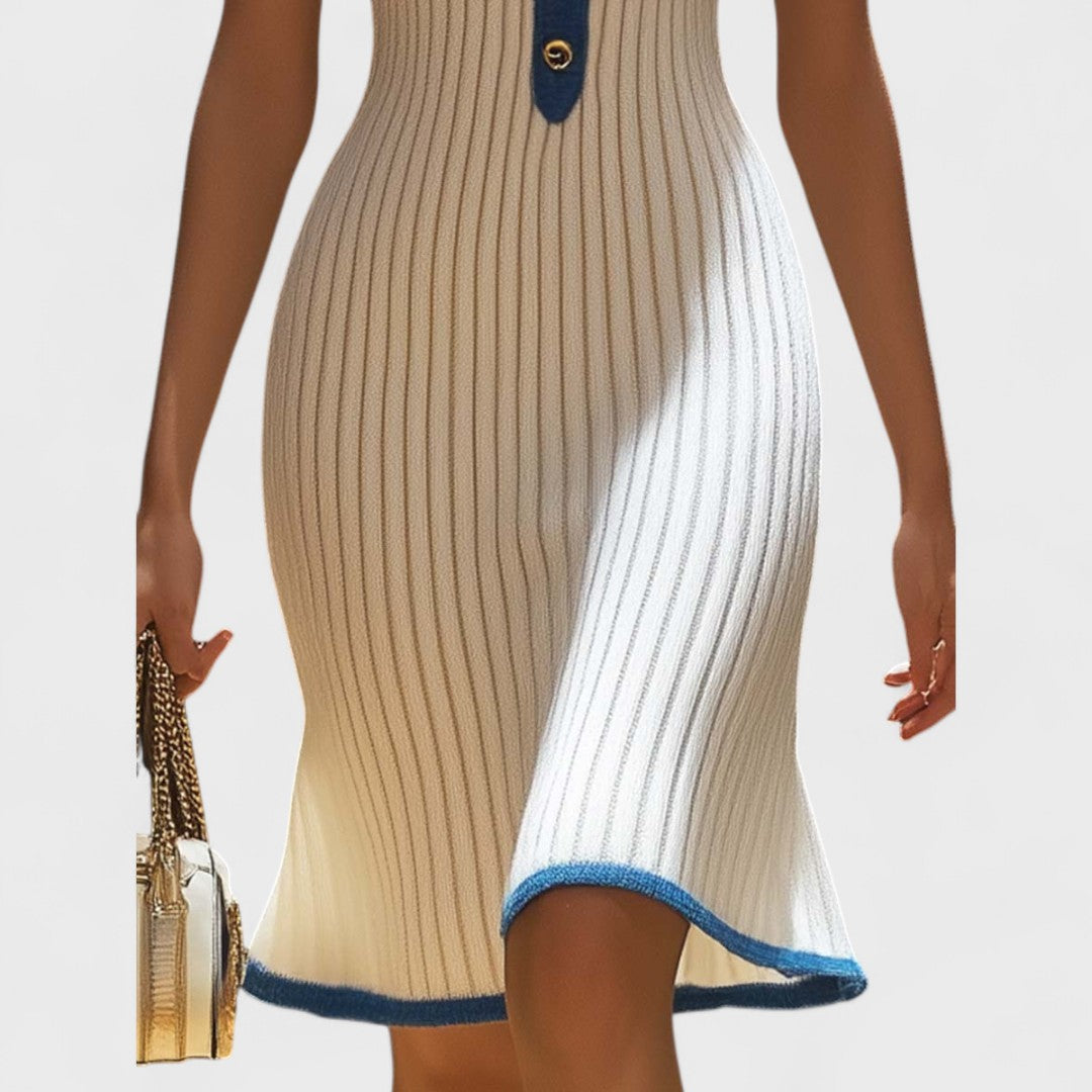 Ellena - Elegante abito midi con gonna a sirena