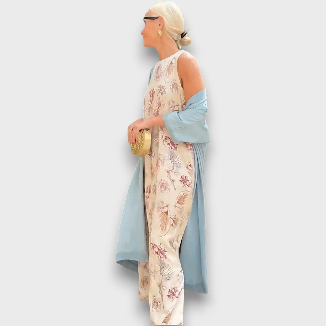 Elveria – Maxi abito con cardigan