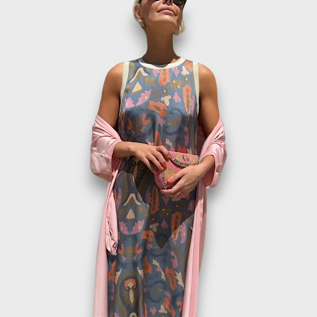 Elveria – Maxi abito con cardigan