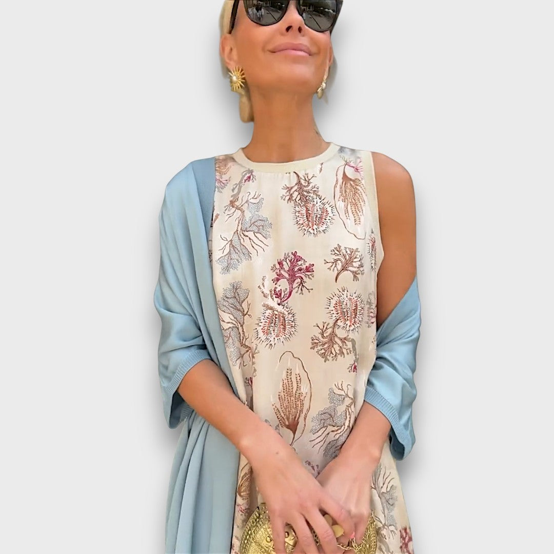 Elveria – Maxi abito con cardigan