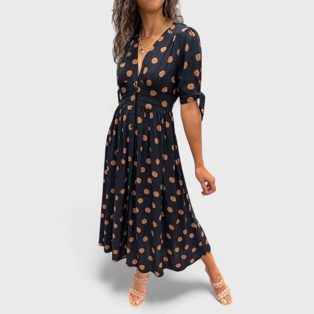 Monique - Vestito Elegante a Pois