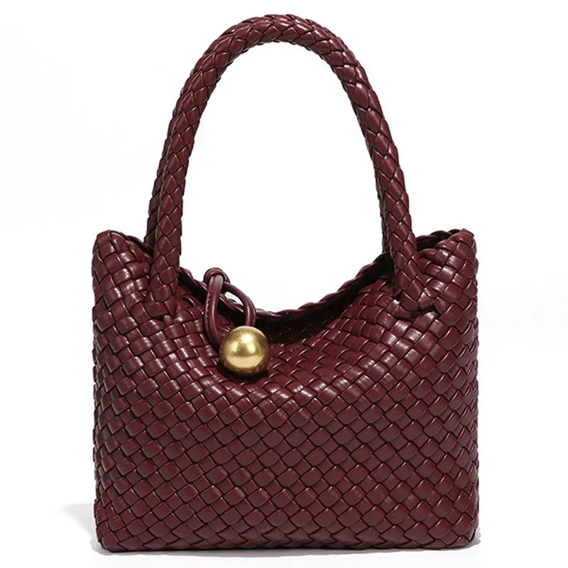 ASTRID | ELEGANT WOVEN LEATHER BAG